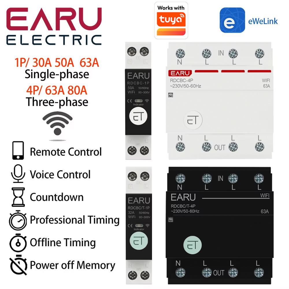 Smart Home Miniature - EARU WIFI Devre Kesici Akıllı Zamanlayıcı