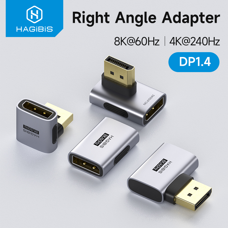 Smart Home Tablet - Hagibis DisplayPort Adaptörü Sağ Açı 90