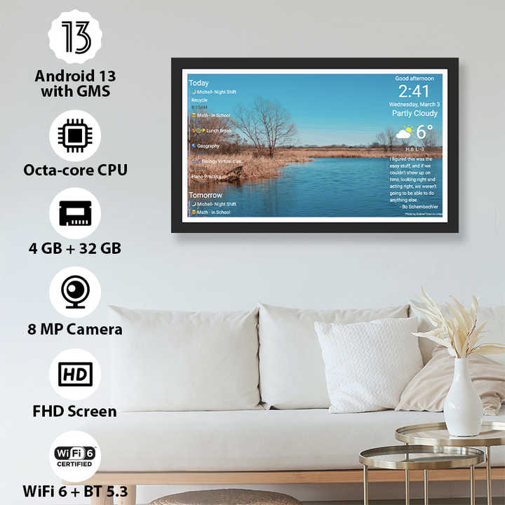 Smart Home Tablet - İndirimli Fiyat! 32 İnç, Android 13