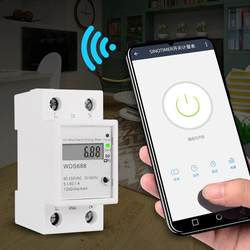 WDS688 akıllı WiFi tek fazlı e - Smart Home Energy App incelemesi ve fiyatı