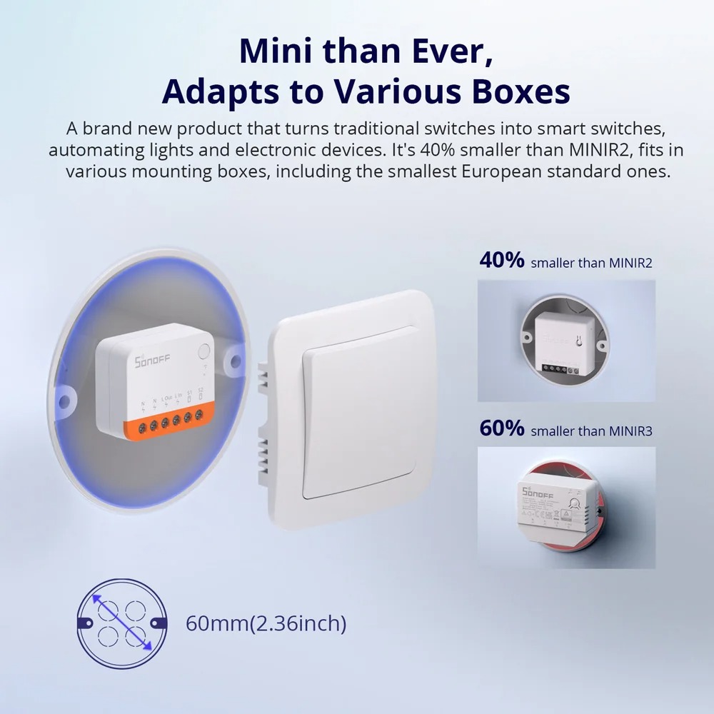 Sonoff Mini R4 Extreme Sonoff  - Smart Home Miniature incelemesi ve fiyatı