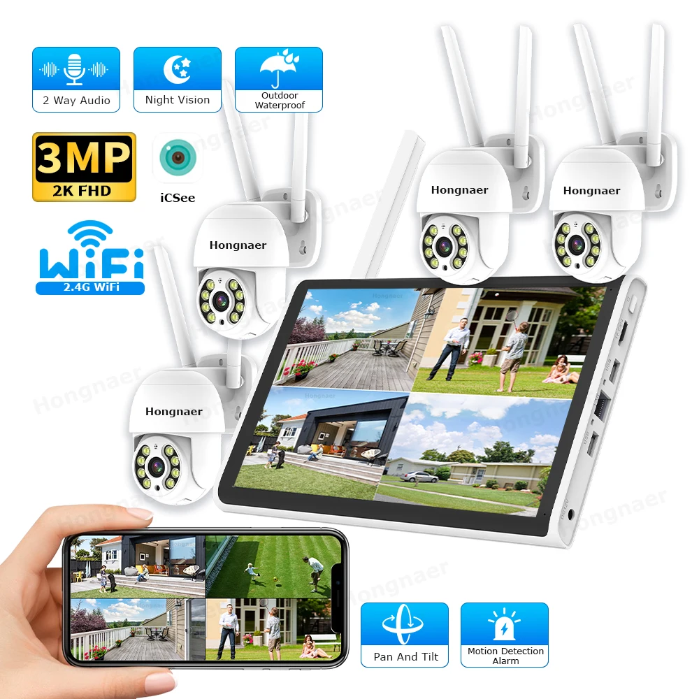 2026 Hongnaer 3MP 4 Kanallı Wi - Security Ip Camera incelemesi ve fiyatı