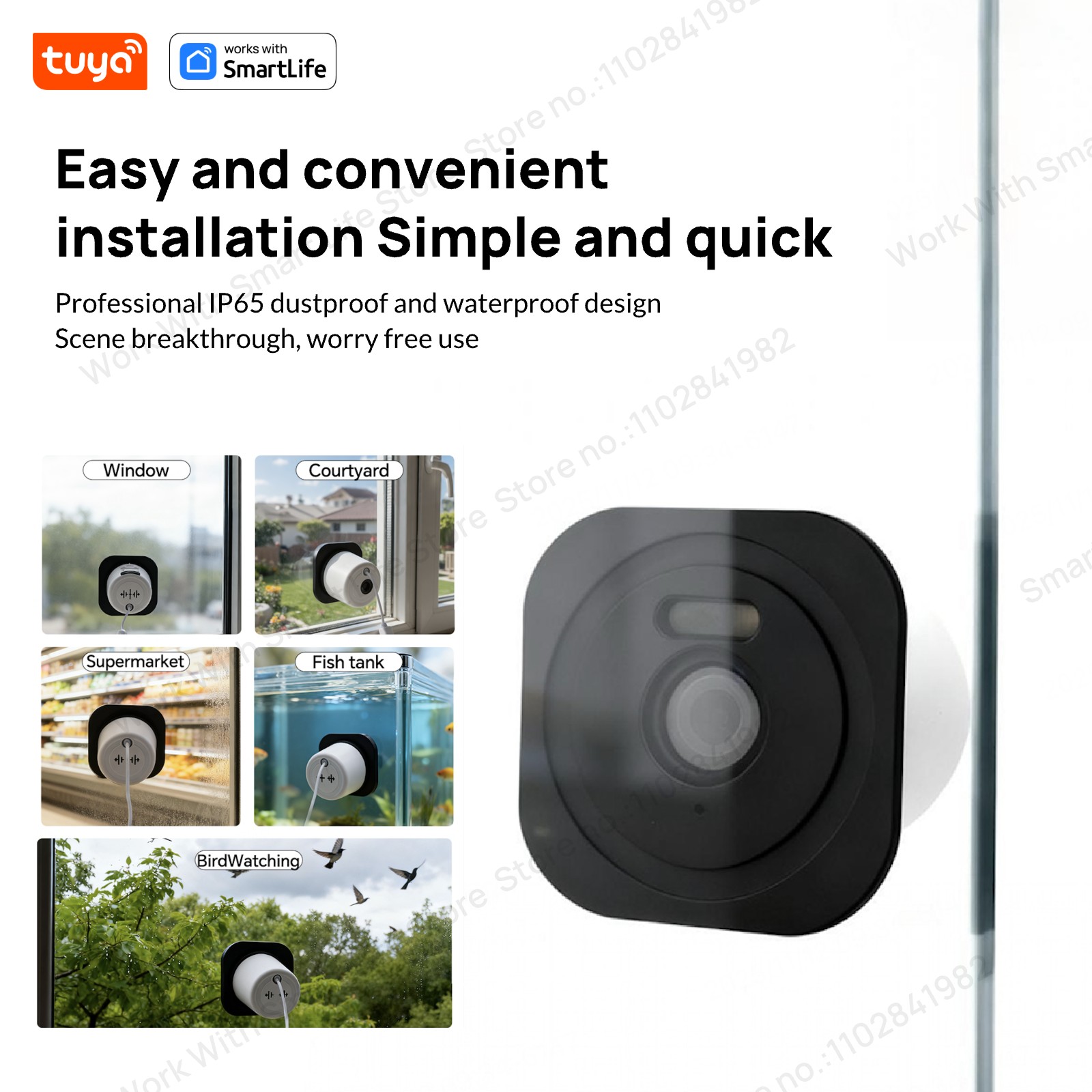 3MP 2K Tuya Pencere Kamerası,  - Smart Home Os incelemesi ve fiyatı