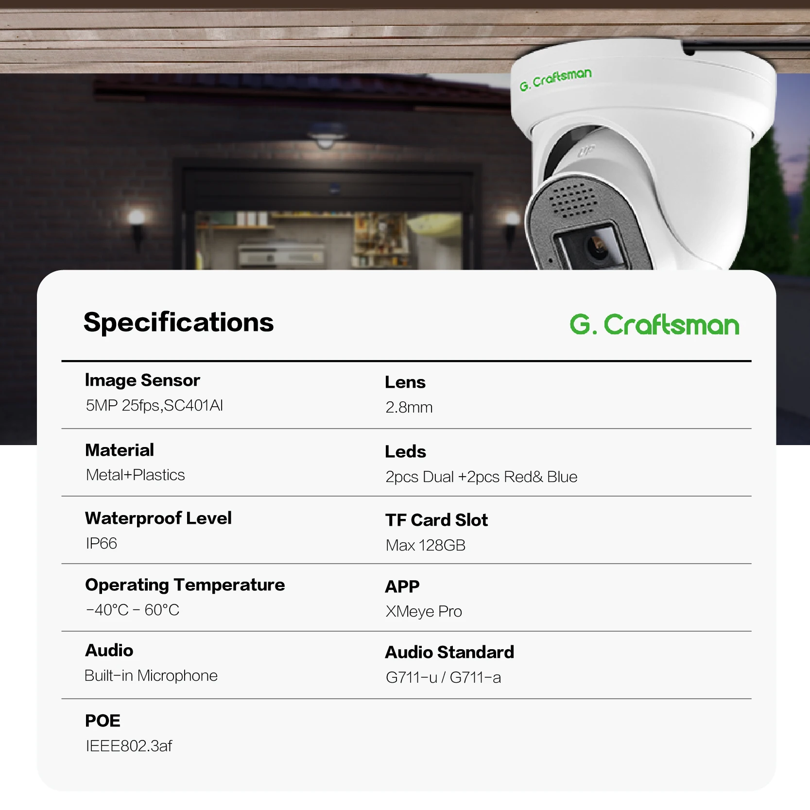 2026 Yeni GX-DFD-M5C 5MP CMOS  - Security Ip Camera incelemesi ve fiyatı