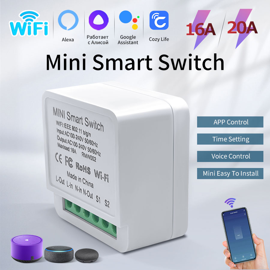 16A/20A WiFi Mini Akıllı Anaht - Smart Home Miniature incelemesi ve fiyatı